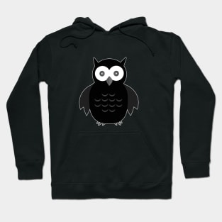 Black & White Owl Hoodie